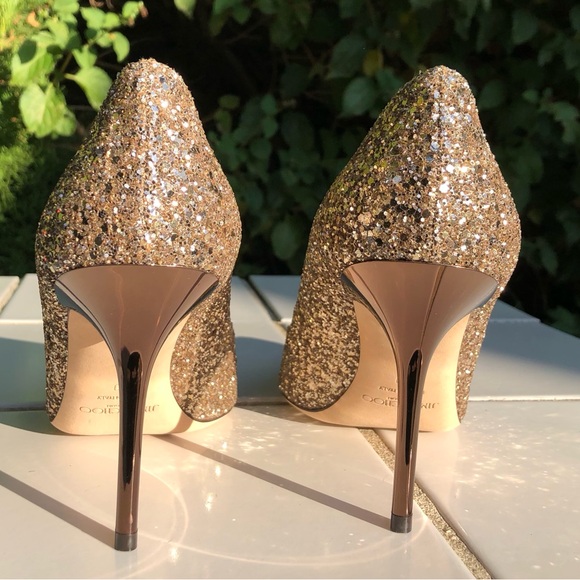 Jimmy Choo Size 40 10 True 9 9.5
Romy 85 Glitter Pump Pointy Heel Stiletto Ombré - Picture 5 of 9